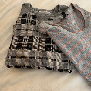 Two Sweaters - Rachel Rachel Roy and Jessica Simpson Gray Sweaters Size M